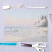 Serene Tropische Strandparadijs Tissuepapier (Craft)