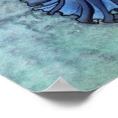 Serene Tuin Fee Fantasie Waterverf Kunst Poster (Hoek)