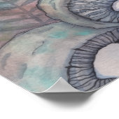 Serene Tuin Fee Fantasie Waterverf Kunst Poster (Hoek)