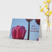 Serene Tulips sluit sympathiekaart af Kaart (Gele Bloem)