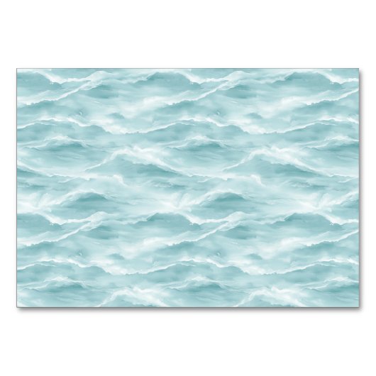 Serene Turquoise Wave Kaart (Achterkant)