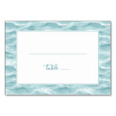 Serene Turquoise Wave Kaart (Voorkant)