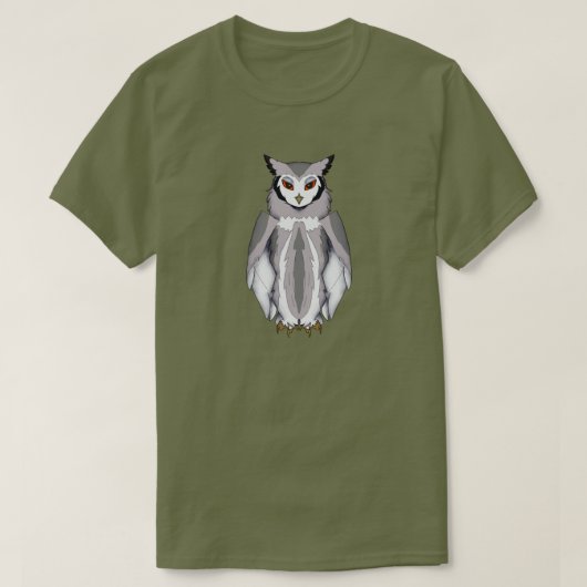 Serene uil met Amber Eyes T-Shirt (Design voorkant)