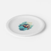 Serene Underwater Turtle Copy Copy Papieren Bordje (Gekanteld)