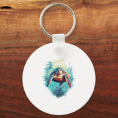 Serene Underwater Turtle Copy Copy Sleutelhanger (Voorkant)