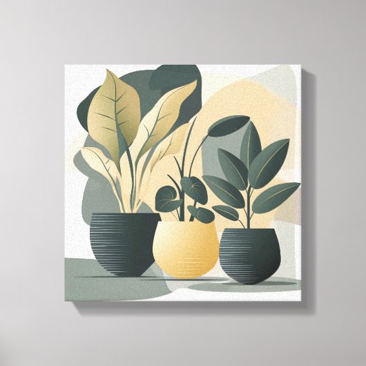 Serene vetplanten canvas afdruk (Voorkant)