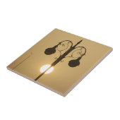 Serene Victoriaans  straatlamp Sunset Sky Tegeltje (Zijkant)