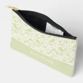 Serene vogels en bloemen gemonogrammeerd etui (Open)