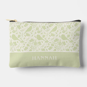 Serene vogels en bloemen gemonogrammeerd etui