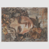 Serene Vrouw Decoupage Tissuepapier (Voorkant)