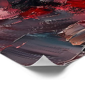 Serene vrouw die onder kersenbloesems leest poster (Hoek)