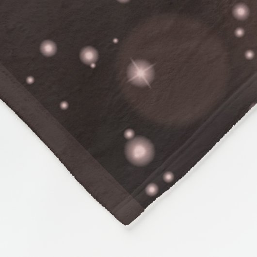 Serene vrouw in een kosmische bloemendroom fleece deken (Hoek)