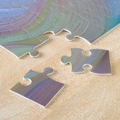 Serene vrouw met traan in haar oog legpuzzel (Zijkant)