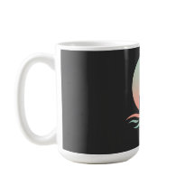 Serene Vrouw Silhouet in Pastelgolven