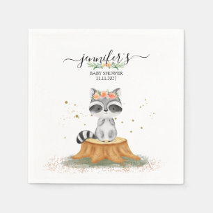Serene Wasbeerbos Babyfeestje Servet