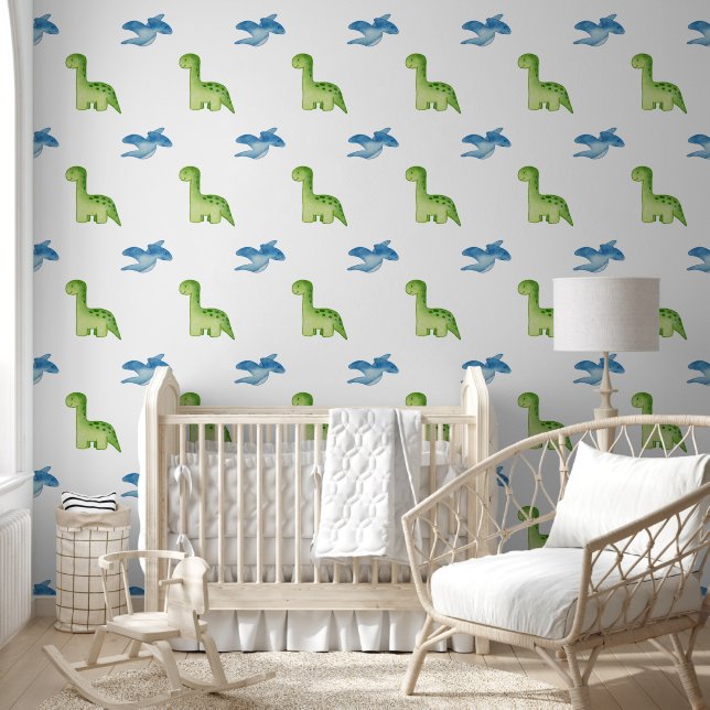 Serene Water Dinosaur Behang (Kinderen)