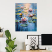 Serene Water Lily Pond Fine Art Poster (Thuiskantoor)