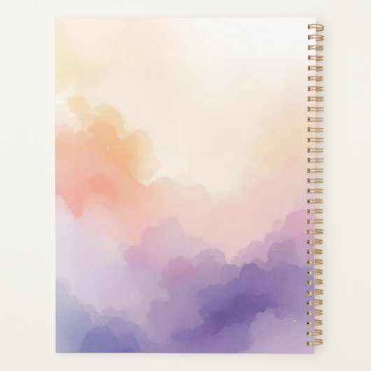 Serene Watercolor Dove Prayer & Faith Planner (Achterkant)