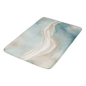 Serene Watercolor Wash met luchtblauw Badmat (Gekanteld)