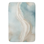 Serene Watercolor Wash met luchtblauw Badmat (Voorkant Verticaal)