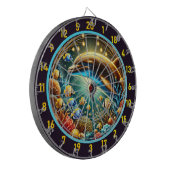 Serene Waters Dolfijn Dartboard Design Dartbord (Voorkant Links)