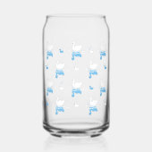 Serene Waters - Speels Swan Lake Pattern Design Blikvorm Glas (Achterkant)