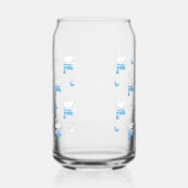 Serene Waters - Speels Swan Lake Pattern Design Blikvorm Glas (Links)