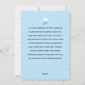 Serene Waters - Speels Swan Lake Pattern Design Feestdagenkaart (Achterkant)