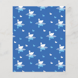 Serene Waters - Speels Swan Lake Pattern Design Flyer