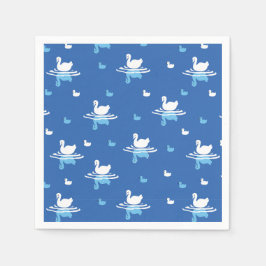 Serene Waters - Speels Swan Lake Pattern Design Servet