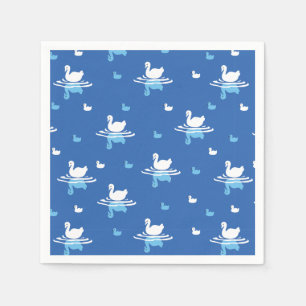 Serene Waters - Speels Swan Lake Pattern Design Servet