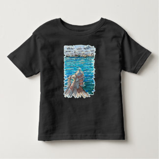 Serene Waterscape in San Juan de Ulua, Veracruz Kinder Shirts