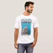 Serene Waterscape in San Juan de Ulua, Veracruz T-shirt (Voorkant volledig)