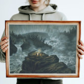 Serene  waterval Carl Svante Hallbeck Poster