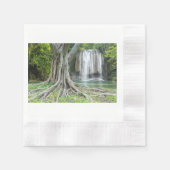 Serene Waterval en Majestic Tree Natuur servet (Voorkant)