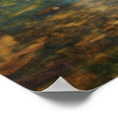 Serene waterval in de natuur poster (Hoek)