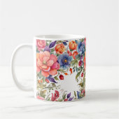 Serene Waterverf Bloem PD Koffiemok (Links)