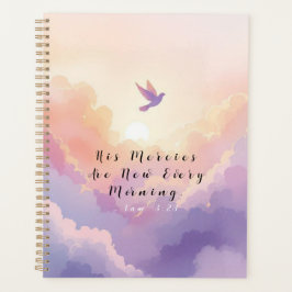 Serene Waterverf Duif Gebed & Geloof Planner