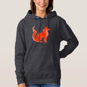 Serene Waterverf Fox Illustration Hoodie (Voorkant)