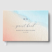 Serene Waterverf Gradiënt Gastboek Gastenboek (Voorkant)
