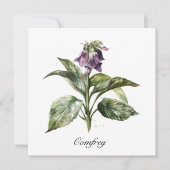 Serene Waterverf smeerwortel, op maat Feestdagenkaart (Voorkant)