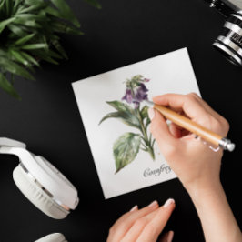 Serene Waterverf smeerwortel, op maat Feestdagenkaart