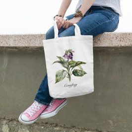 Serene Waterverf smeerwortel, op maat Tote Bag