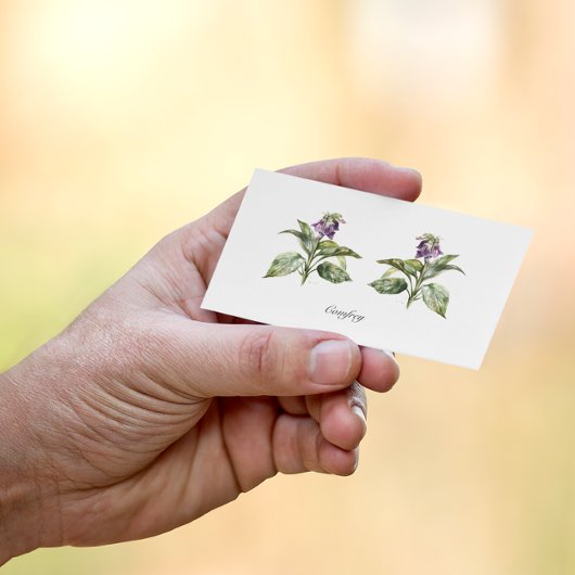 Serene Waterverf smeerwortel, op maat Visitekaartje