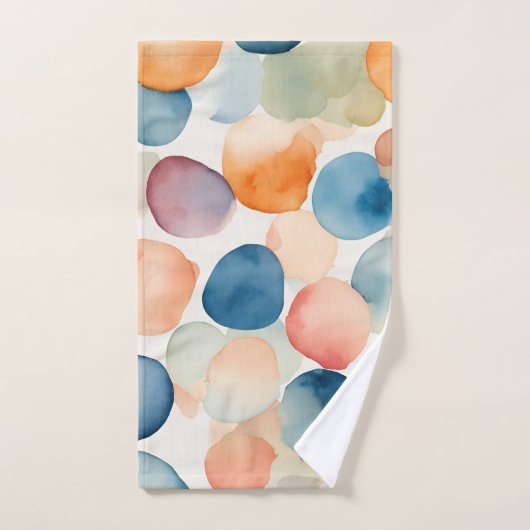 Serene Waterverf Stippen Bad Handdoek (Handdoek)