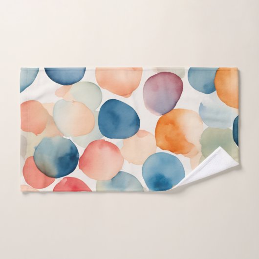 Serene Waterverf Stippen Bad Handdoek (Handdoek)