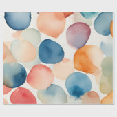 Serene Waterverf Stippen Cadeaupapier (Vlak)