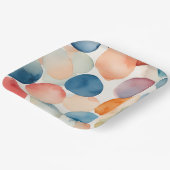 Serene Waterverf Stippen Papieren Bordje (Gebogen)