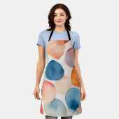 Serene Waterverf Stippen Schort (Gedragen)