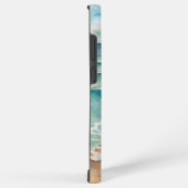 Serene Waterverf Strandgolven - Ocean Vibes Samsung Galaxy Hoesje (Rechterkant)